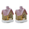 Melrose LED Lighted House with Snowman (Set of 2)