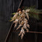 Melrose Flocked Sleigh Bell Pine Spray (Set of 2)