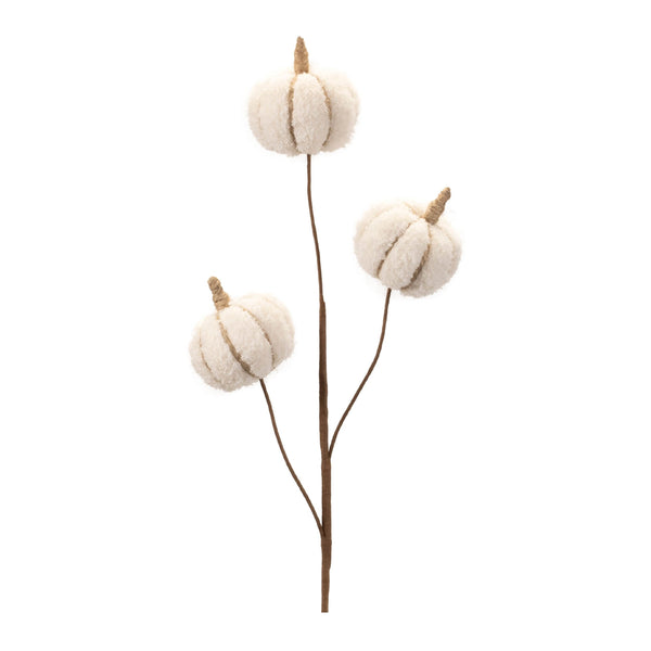 Melrose Plush Fall Pumpkin Spray (Set of 2)