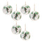 Melrose Metal Snowboard Forest Disc Ornament (Set of 6)