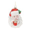 Melrose Glass Santa with Hot Cocoa Ornament (Set of 6)