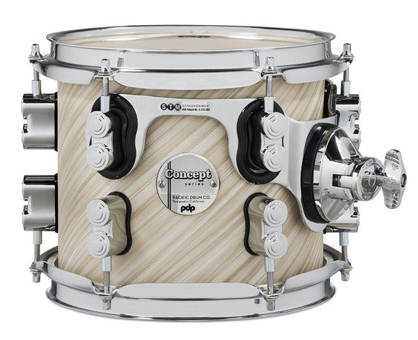 PDP Concept Maple 7x8 Suspended Tom Twisted Ivory Finish Ply w/ Chrome Hardware