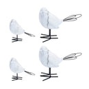 Melrose Marble Print Bird Figurine (Set of 4)