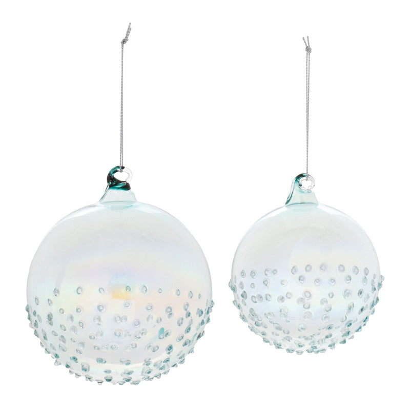 Melrose Iridescent Glass Ball Ornament (Set of 12)