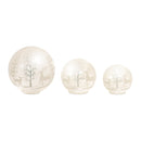 Melrose LED Frosted Glass Woodland Deer Orb (Set of 3)