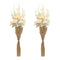 Melrose Bleached Zinnia Bouquet (Set of 2)