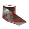 Melrose Plaid Pattern Wired Ribbon 4" x 5 Yds.