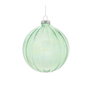 Melrose Iridescent Ribbed Glass Ornament (Set of 6)