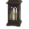 Melrose Black Metal Lantern with LED Candle (Set of 2)
