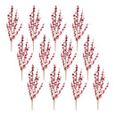 Melrose Flocked Berry Twig Spray (Set of 12)