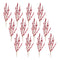 Melrose Flocked Berry Twig Spray (Set of 12)