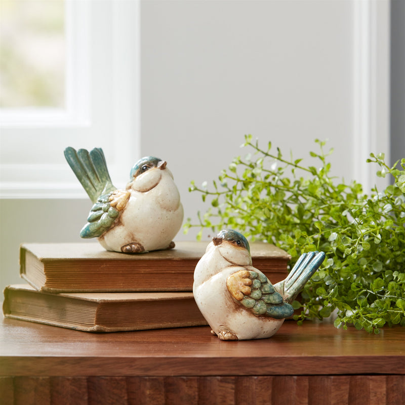 Melrose Terra Cotta Bird Figurine (Set of 6)