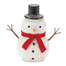 Melrose Glittered Snowman Figurine (Set of 6)
