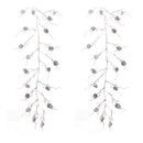 Melrose Flocked Pinecone Twig Garland (Set of 2)
