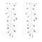 Melrose Flocked Pinecone Twig Garland (Set of 2)