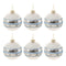 Melrose Striped Glass Ball Ornament (Set of 6)
