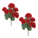 Melrose Geranium Floral Bush (Set of 2)
