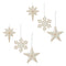 Melrose Ceramic Star and Snowflake Ornament (Set of 6)