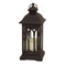 Melrose Black Metal Lantern with LED Candle (Set of 2)