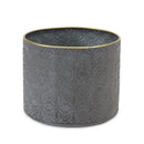 Melrose Ornate Geometric Metal Planter Set of 4 Planter