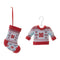 Melrose Nordic Stocking and Sweater Ornament (Set of 12)
