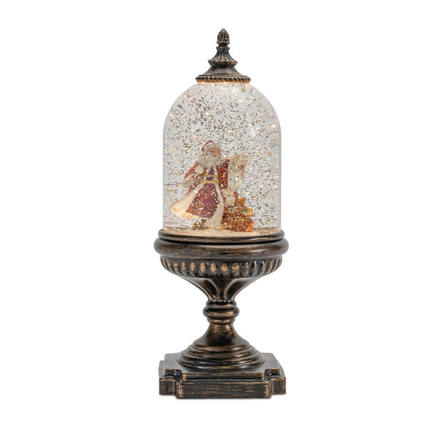 Melrose LED Snow Globe with Santa and Toy Bag 12.5"H
