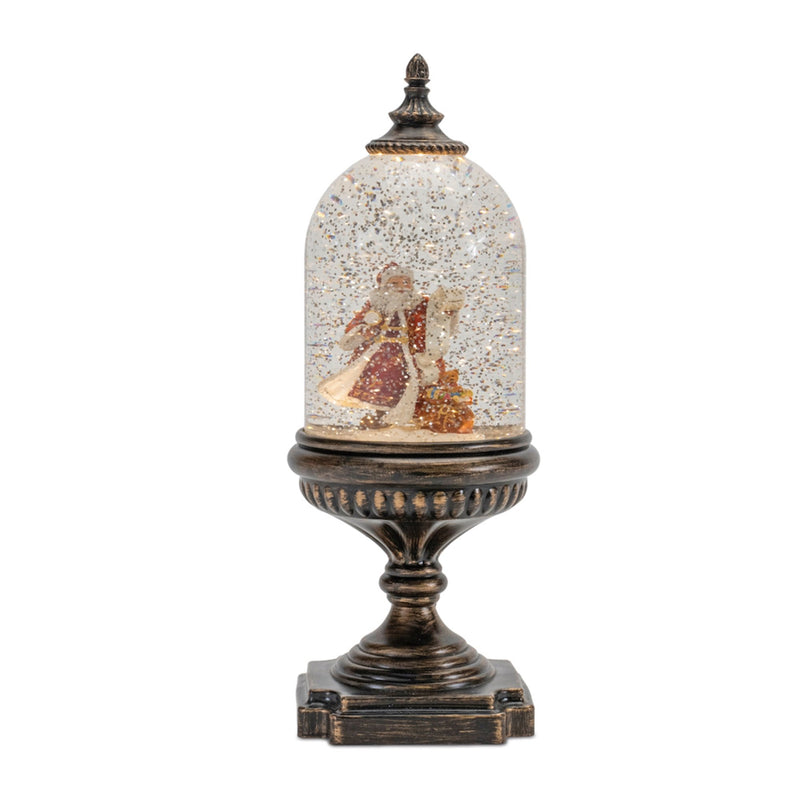 Melrose LED Snow Globe with Santa and Toy Bag 12.5"H