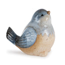 Melrose Ceramic Bird Figurines with Unglazed Accents (Set of 3) Multicolor