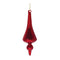 Ribbed Glass Finial Ornament (Set of 12)