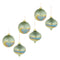Melrose Iridescent Swirled Glass Ornament (Set of 6)