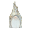 Melrose Modern Terra Cotta Gnome Figurine with Marble Finish (Set of 2)