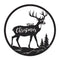 Melrose Cut Metal Merry Christmas Deer Plaque 16"D