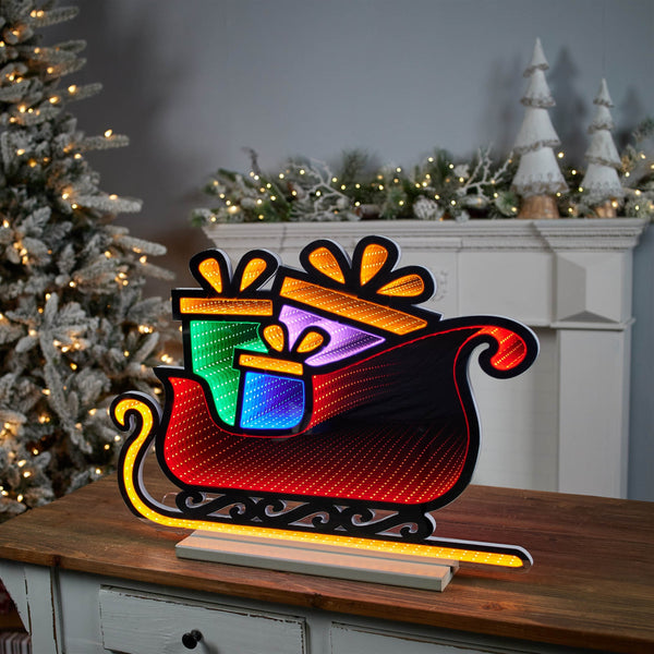 Melrose Santa's Sleigh Ekkolight 24.5"L
