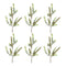 Melrose Variegated Red Berry Foliage Spray (Set of 6)