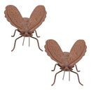 Melrose Iron Metal Bumble Bee Garden Accent (Set of 2)