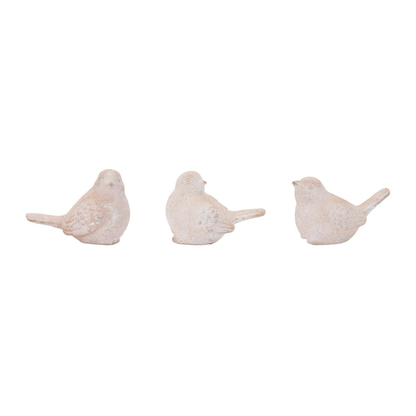 Melrose Distressed Bird Figurine (Set of 6)
