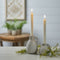 Melrose FIA Wick Beige Textured Taper Candle (Set of 2)
