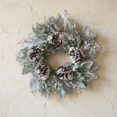 Cedar and Magnolia Leaf Wreath 22"D