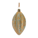 Melrose Distressed Ribbed Glass Ornament (Set of 12)