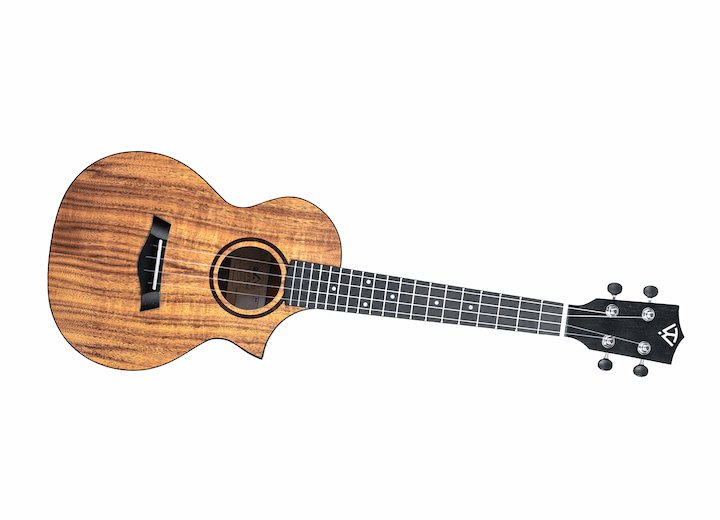 Twisted Wood Switchback Tenor Ukulele Solid Koa Top SW‑700T w/ Gig Bag
