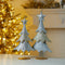 Melrose Jeweled Metal Christmas Tree (Set of 2)