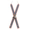 Melrose Wood Ski Ornament (Set of 2)