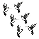 Melrose Metal Hummingbird Wall Accent (Set of 6)