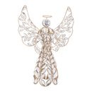 Melrose Jeweled Metal Angel Tree Topper 13"H
