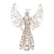 Melrose Jeweled Metal Angel Tree Topper 13"H