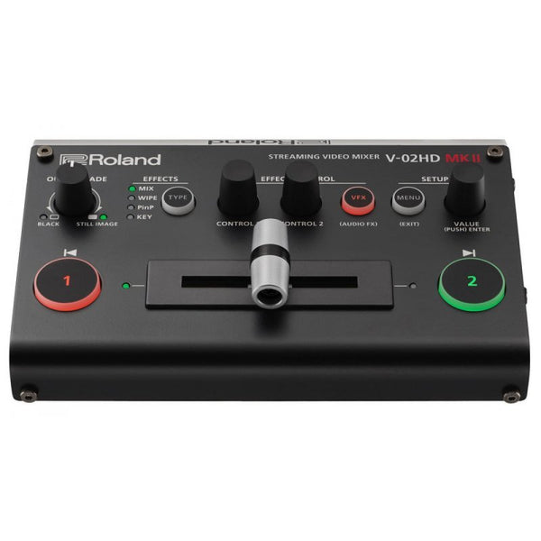 Roland V-02HD MK II Video Mixer - Compact Streamer with Audio & Video Effects