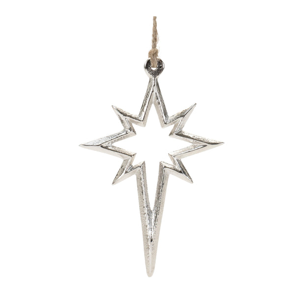 Melrose Metal Star Ornament (Set of 12)