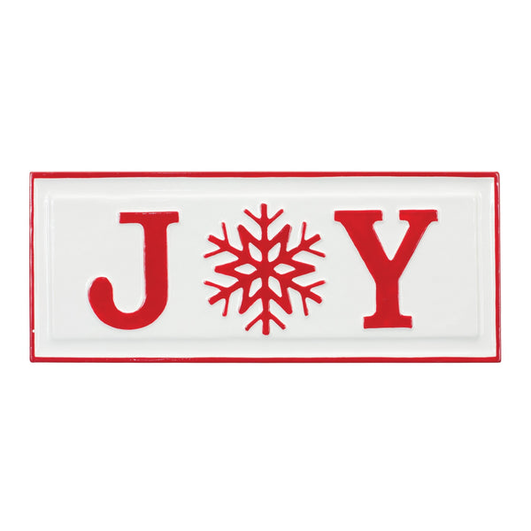 Melrose Metal Joy Sign (Set of 2)