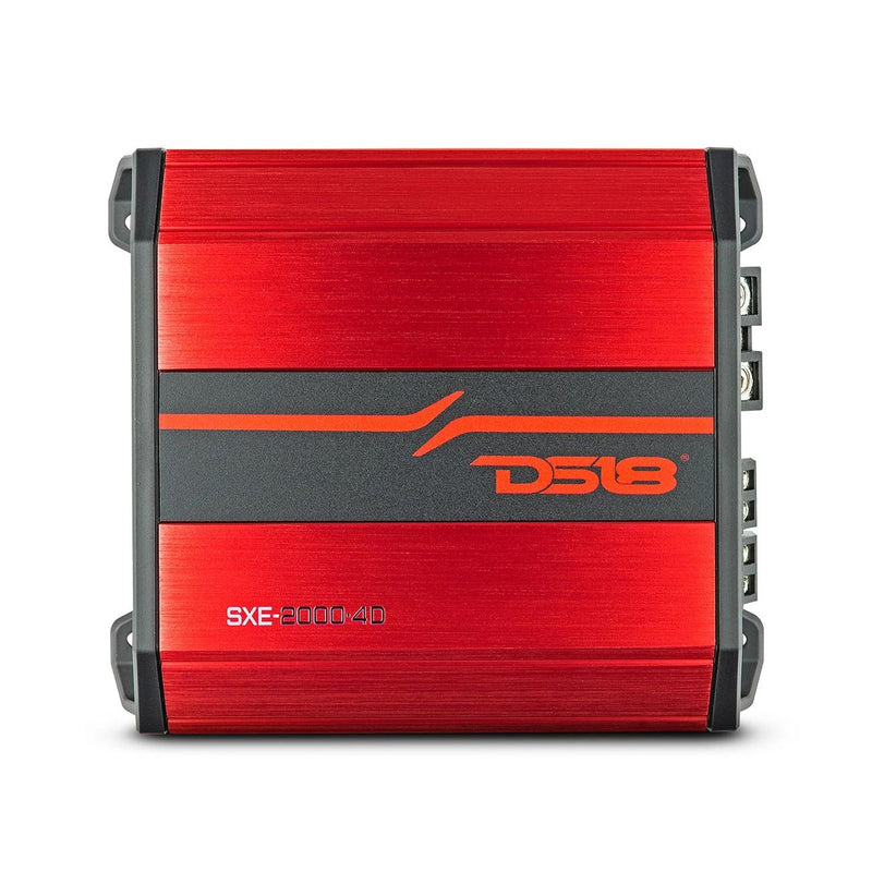 DS18 SXE-2000.4D/RD 4-Channel Class D Amplifier - Red