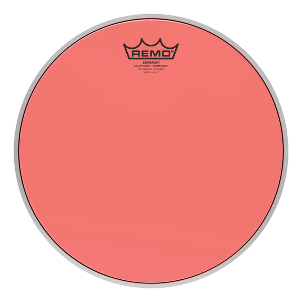 Remo Emperor Colortone Crimplock Red 12" Tenor Drumhead - BE-0312-CT-RDMP